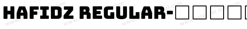 Hafidz regular字体转换